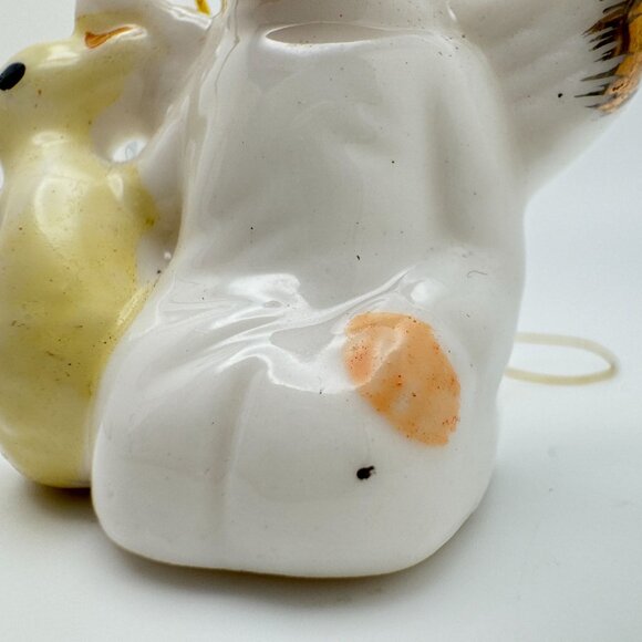 Vintage Ceramic Angel Ornaments Set Of 3 With Bird Duck Bunny Christmas Holiday - Picture 8 of 16